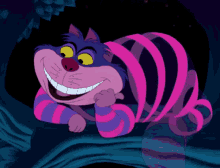 Le chat du cheshire indique le chemin du changement.